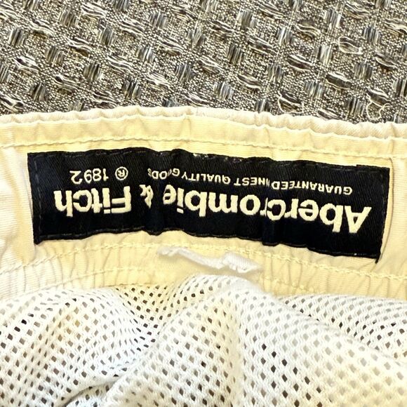 Vintage Y2K Abercrombie & Fitch Tuggers Swim Board Shorts Mens Large W36 Red Tab - Picture 10 of 12